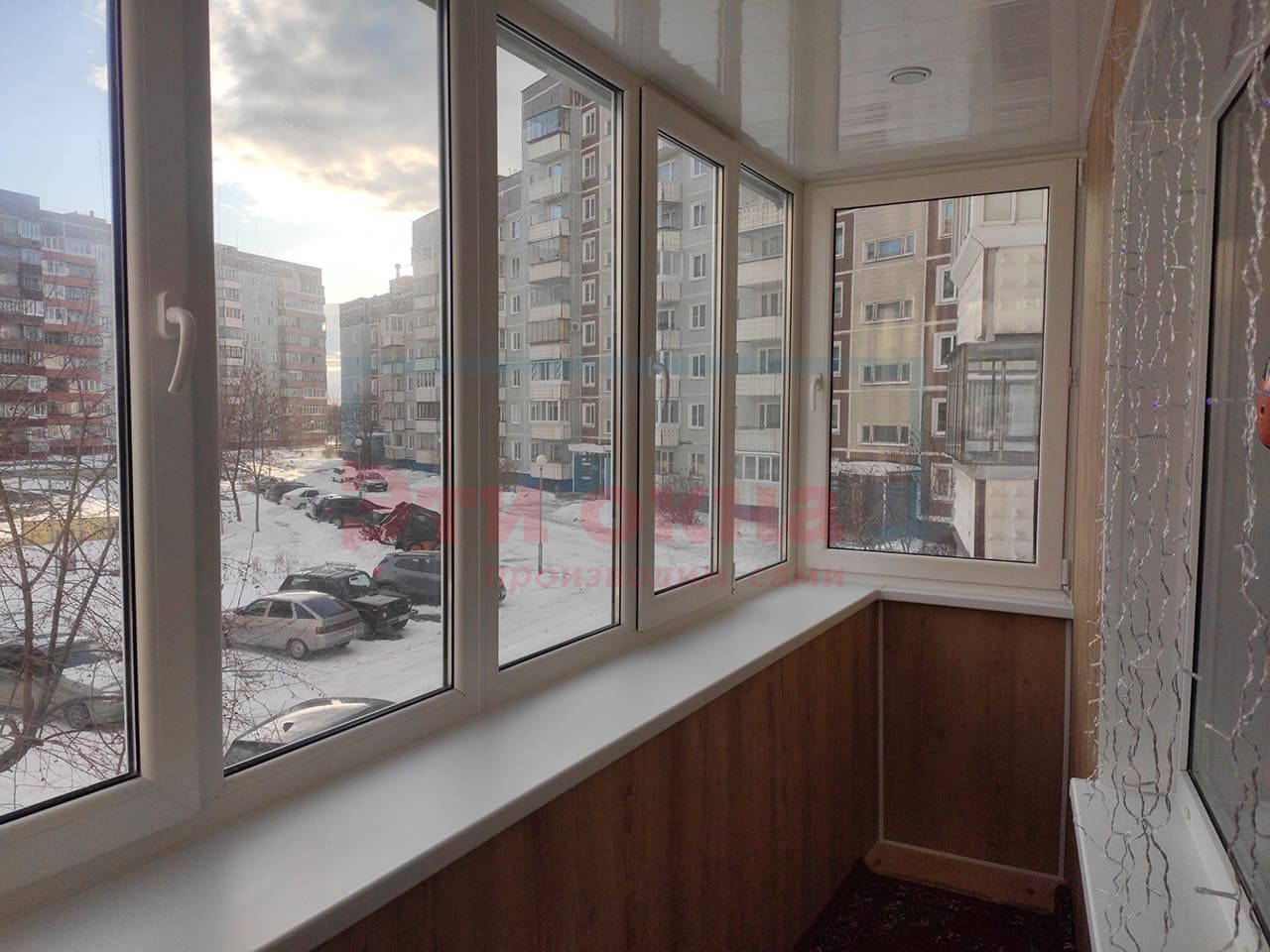 Внутренняя отделка балкона под ключ по адресу Гайдара, 26