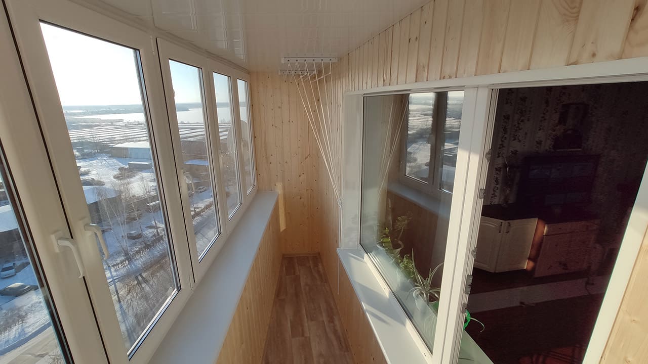 Остекление балконов Дзержинского, 59
