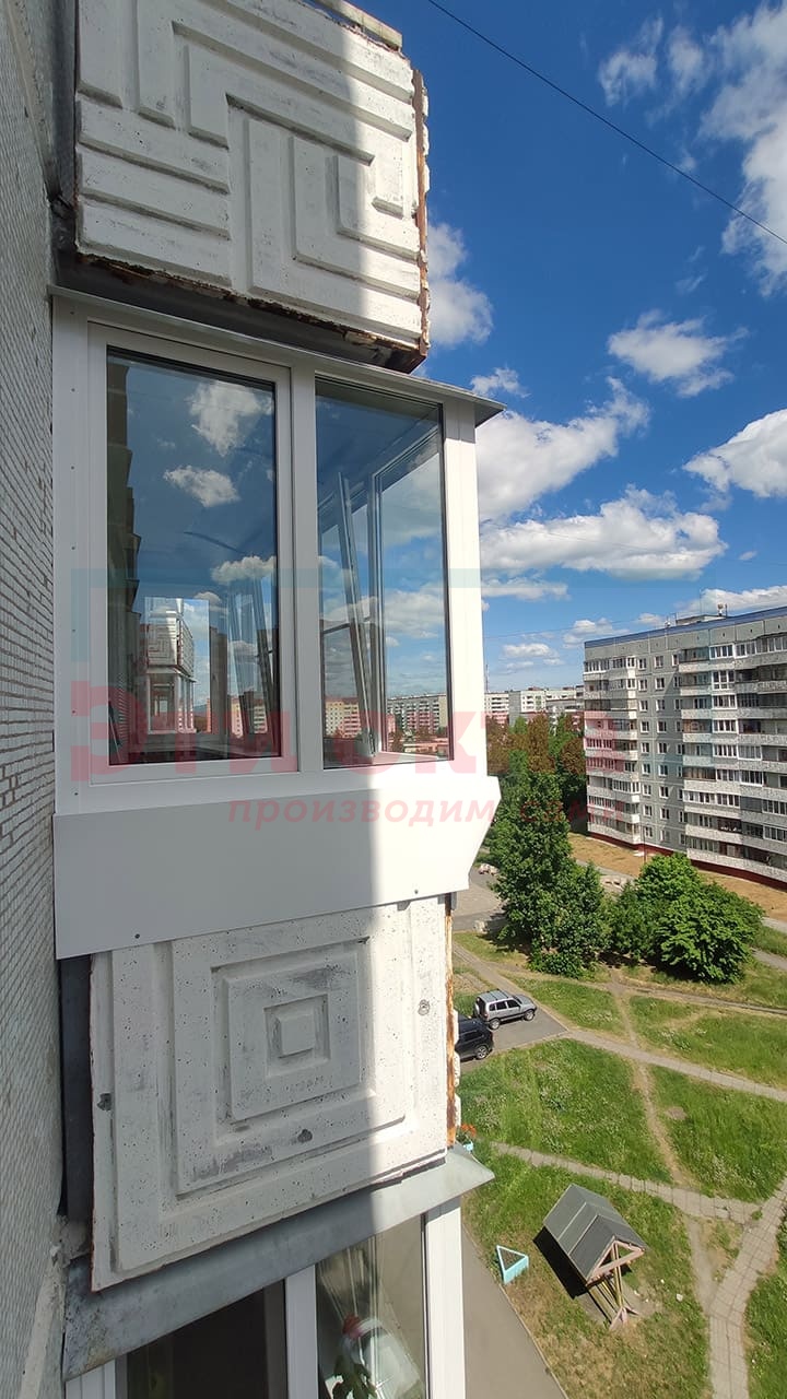 Остекление балкона под ключ от компании Эти Окна по адресу Гайдара, 20