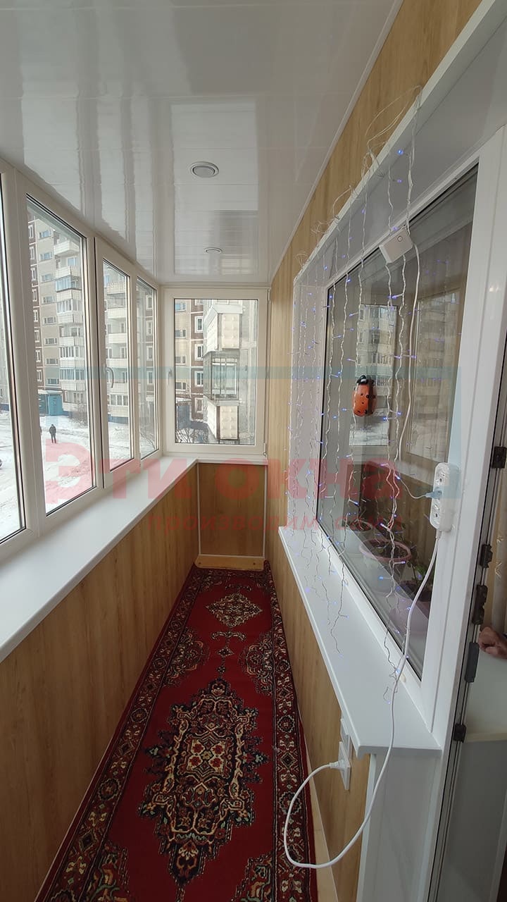 Внутренняя отделка балкона под ключ по адресу Гайдара, 26
