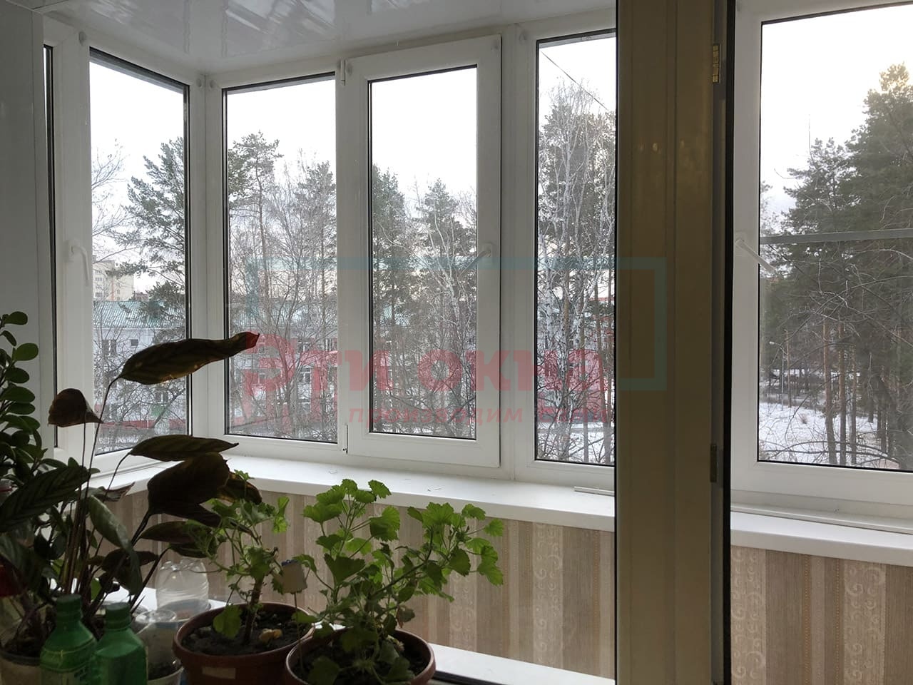 Внутренняя отделка балкона от компании Эти Окна по адресу Семёнова, 7