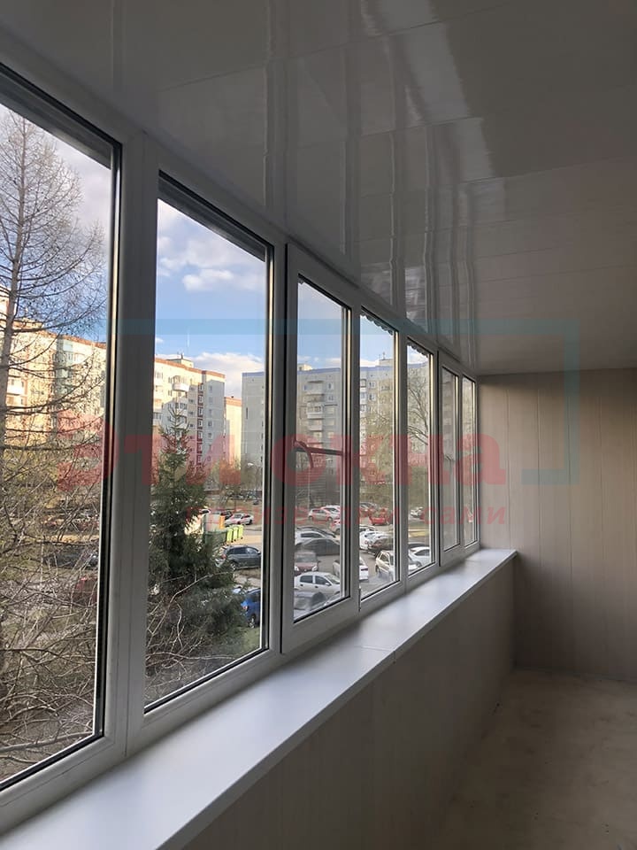 Остекление балкона от компании Эти Окна по адресу Дзержинского, 39