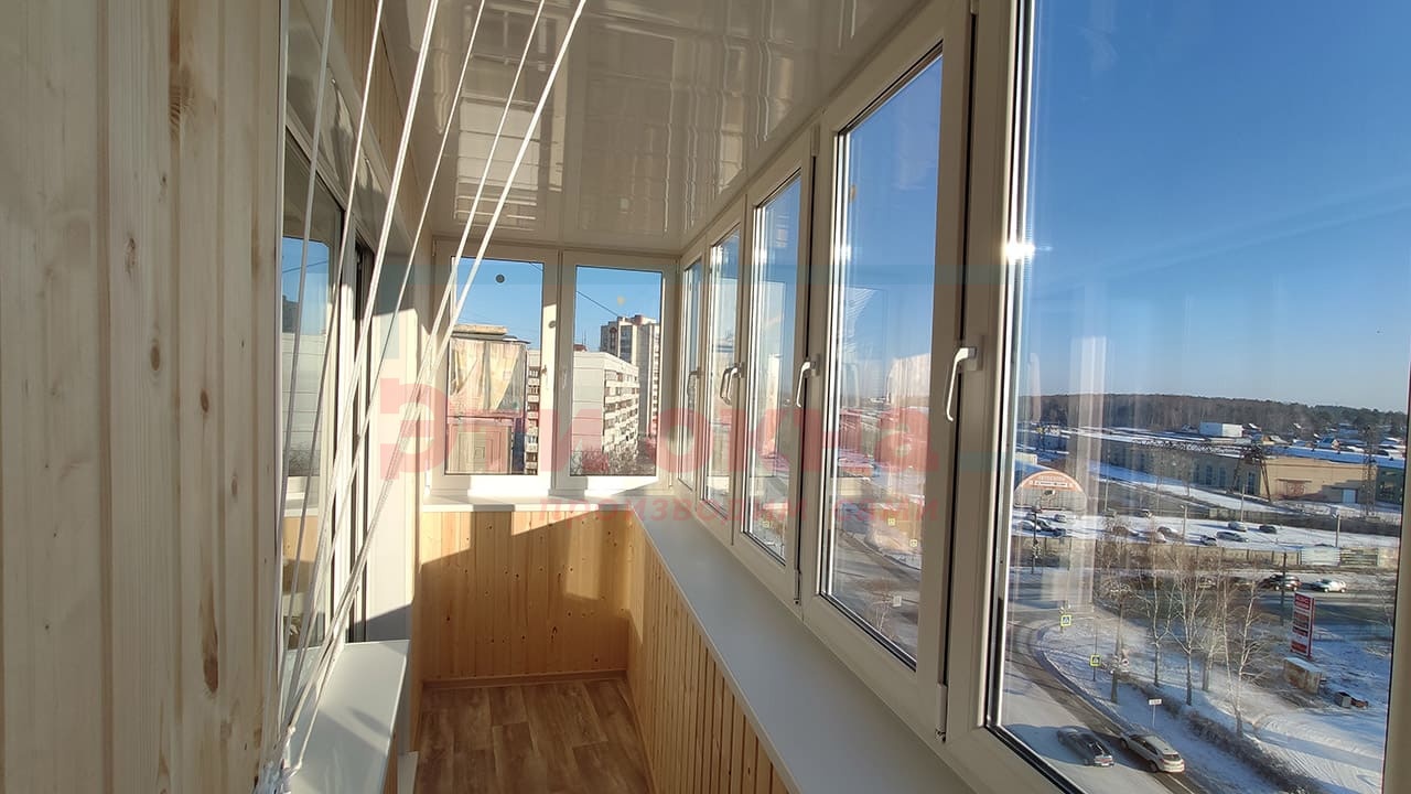 Остекление балкона от компании Эти Окна по адресу Дзержинского, 59