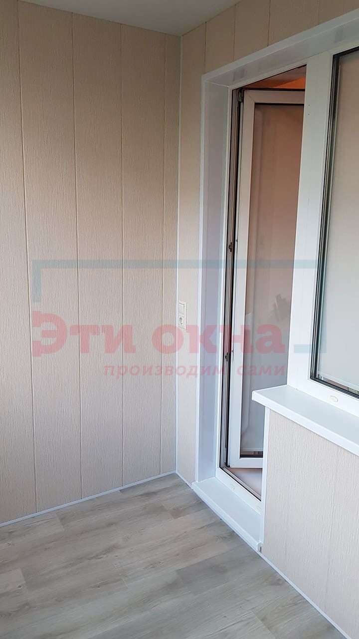 Внутренняя отделка балкона под ключ по адресу Гайдара, 20 (2-й балкон)