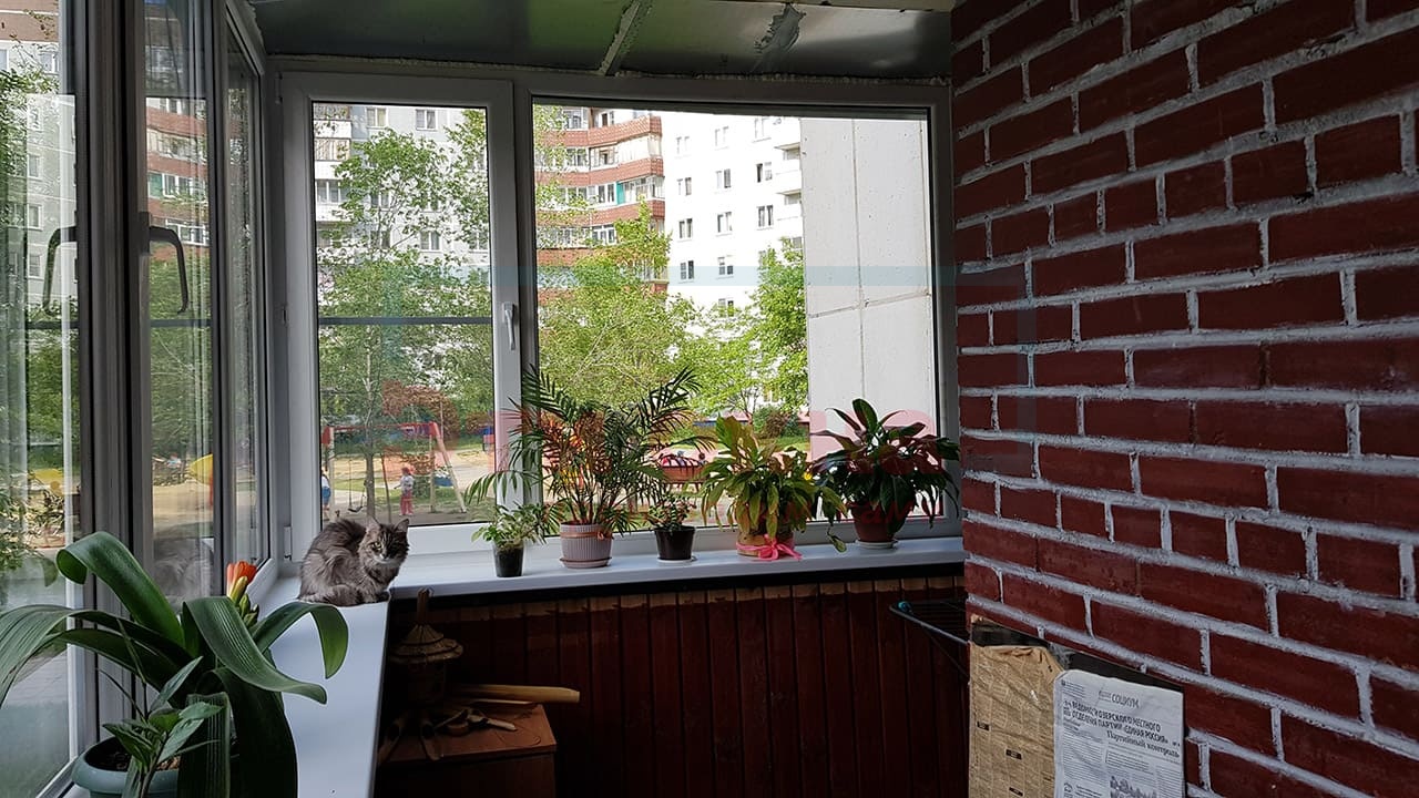 Остекление балкона от компании Эти Окна по адресу Гайдара, 28